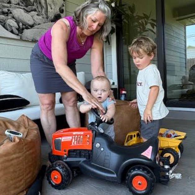 A special visit from Kris who sure has a magic way with high energy little boys!